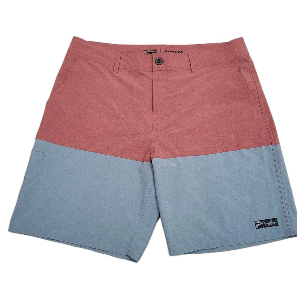 Pelagic Board Shorts Mens Hybrid Deep Sea Performance 38 Swim Trunks